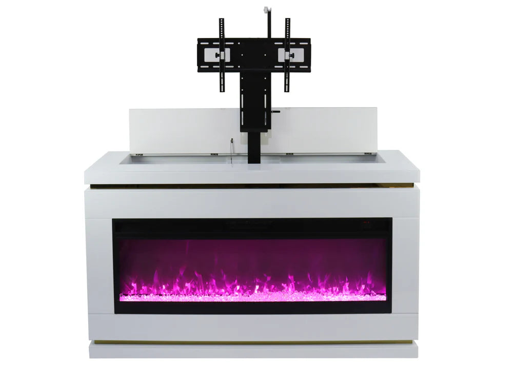71" Modern Electric Fireplace TV Stand