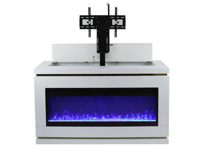 71" Modern Electric Fireplace TV Stand