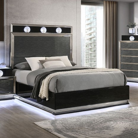 Noire Bedroom Set 4 Pc