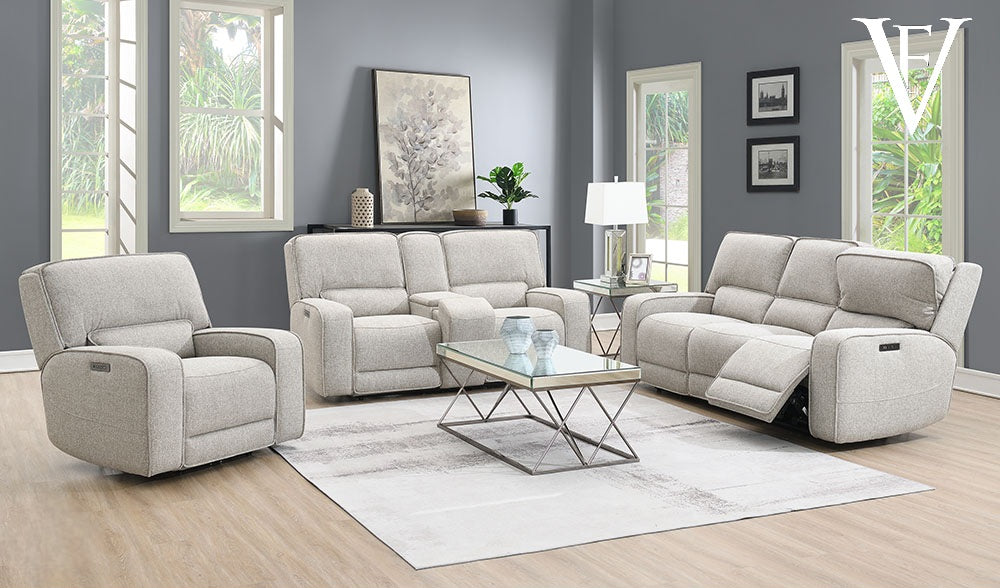 SOFA SET 2PC POWER RECLINERS HEATREST