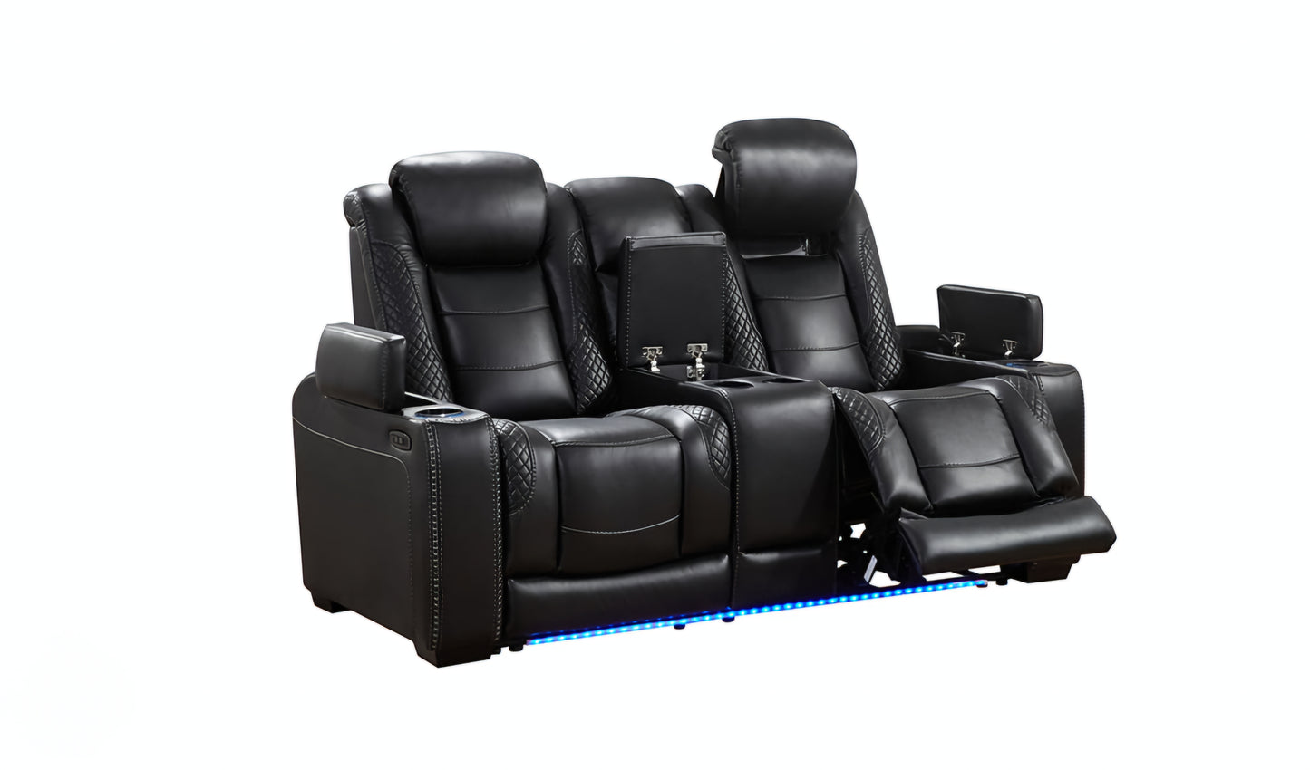 SOFA SET 2PC POWER RECLINERS HEAT REST