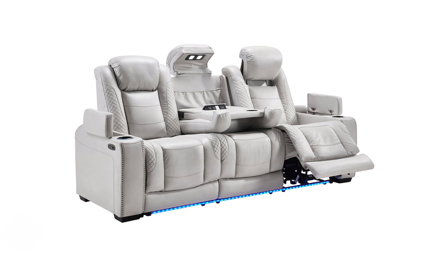 SOFA SET 2PC POWER RECLINERS HEAT REST