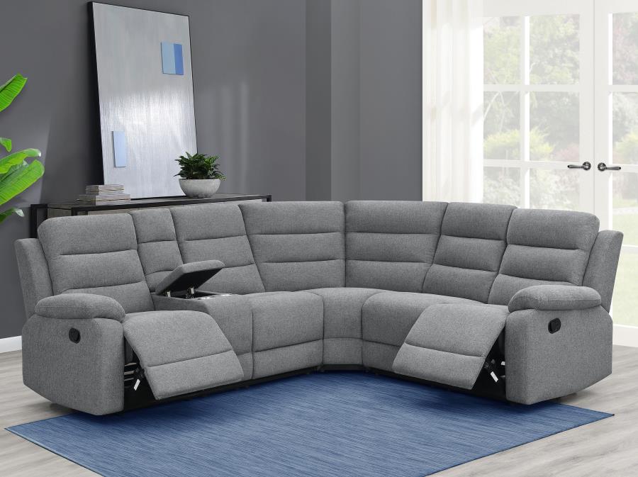 Reclining Sectional Sofa Smoke