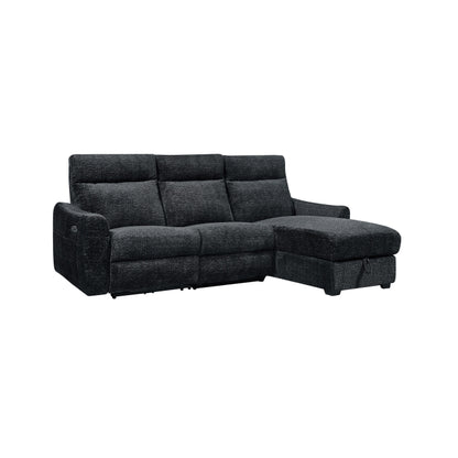 L-Shape Sectional Single Power Recliner Fabric