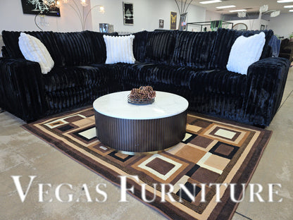 SECTIONAL BLACK. CUSTOM