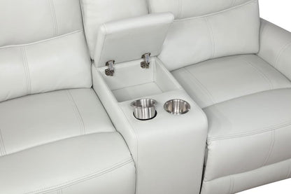 2-piece Power Reclining Sofa Set Dove Grey