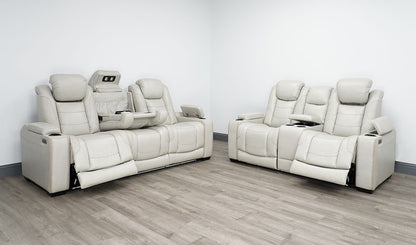 SOFA SET 2PC POWER RECLINERS HEAT REST