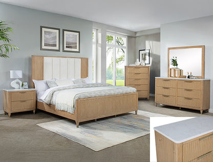 KARA BEDROOM GROUP -CERUSED NATURAL