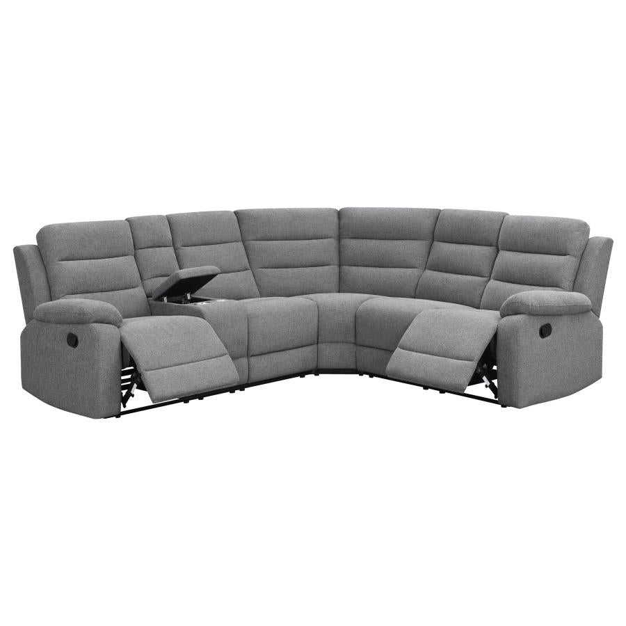 Reclining Sectional Sofa Smoke