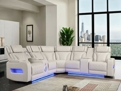 Sectional Power Reclining  with Power Headrest,
