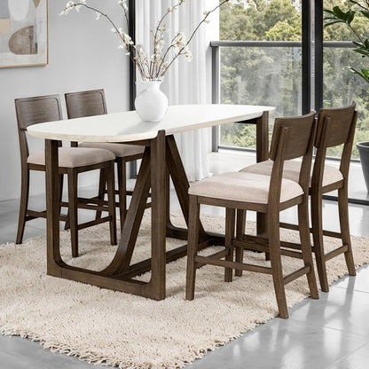 Vellara
Counter Ht Table,Set Stone Top   IN STOCK. GOING FAST-CALL