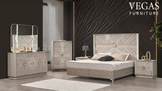 Bedroom set in Beige