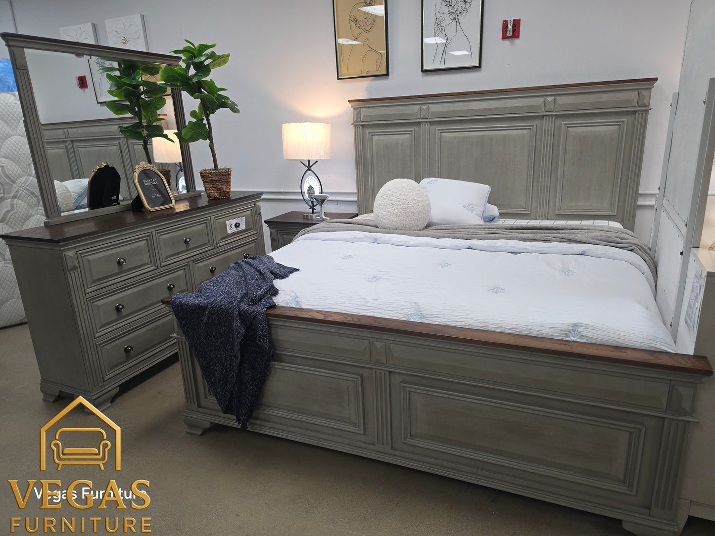 King Bedroom Set 4pc