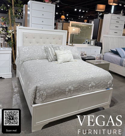 LYSSA 4PC BEDROOM- OAT/FROST