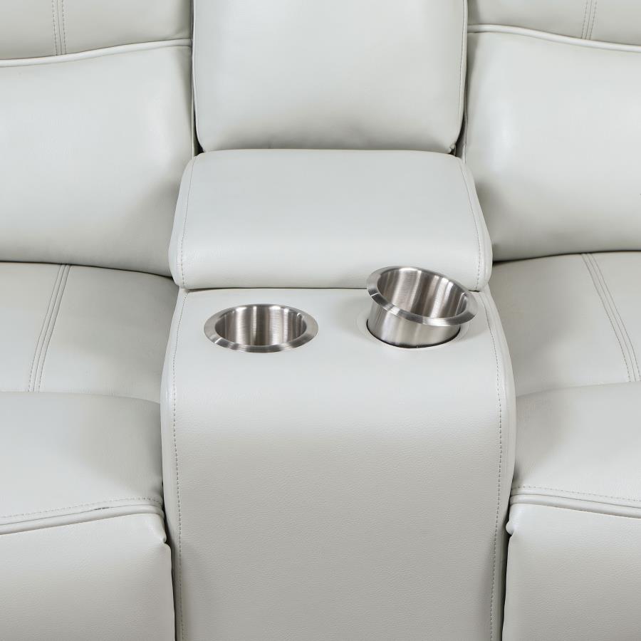 2-piece Power Reclining Sofa Set Dove Grey