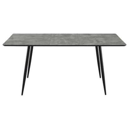 Dining Table Set with Extension Table Grey