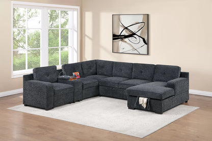 Sectional Pull-Out Bed W Storage