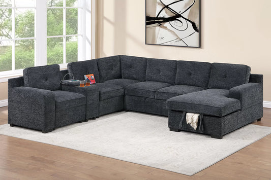 Sectional Pull-Out Bed W Storage